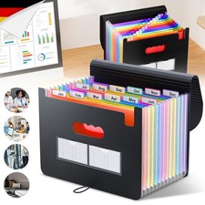 Fächermappe A4 Dokumentenmappe Datei Ordner Faechermappe Ziehharmonika-Fach