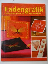 Buch Fadengrafik auf Stoff und