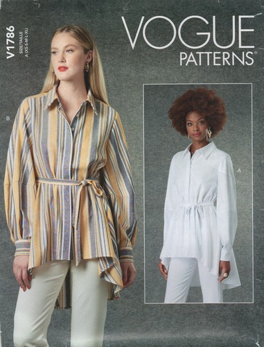 Vogue schnittmuster 1786 shirt - schnittmuster,