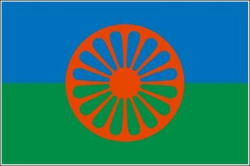 Miniflag sinti und roma x - roma,