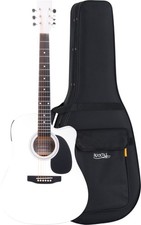 Western Akustik Gitarre Weiß