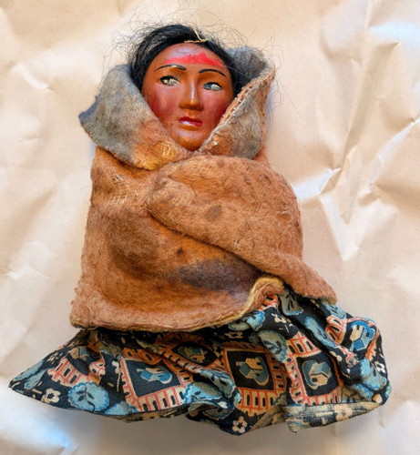 Vintage sitzende indianische
