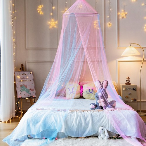 Rosa blau bett baldachin - blau,