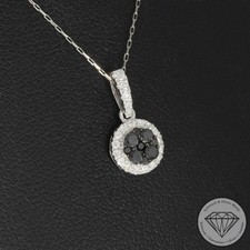Wert 750 € Brillant Diamant Anhänger & Kette 900 Platin
