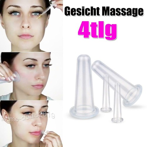 4er set silikon gesicht - set,