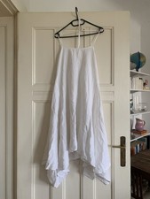 Neues Leinen Kleid Aus Ibiza, Sommerkleid, Puro Lino Weiß, 100% Leinen