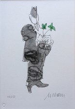 Lithografie armin mueller - lithografie, mueller-