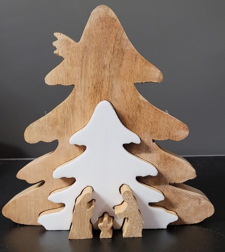 Massive holzdeko tanne mit - ",