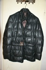 Milestone Lederjacke Herren gesteppt,Scharz Gr.52,neu mit Etikett,ohne Kapuze