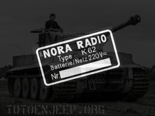 NORA RADIO GERMAN WH. BATTERY
