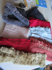 9 Stück Konvolut SCHALS große Tücher -Loop- 1 Fellmütze  1Fellkragen TOP
