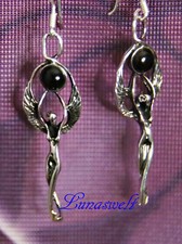 Elfen Ohrhänger mit  Onyx