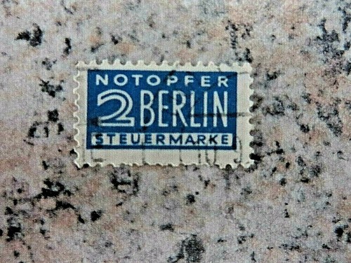 Briefmarke notopfer berlin - notopfer,