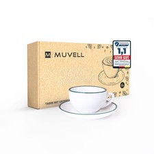 Milchkaffeetassen Set - 6x