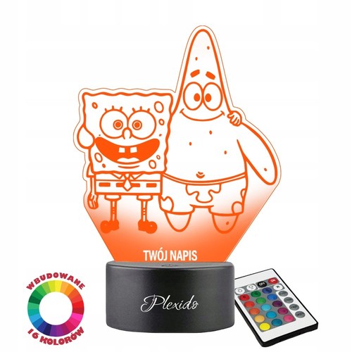 Spongebob patrick 3d led - &,