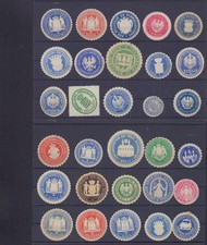 Siegelmarken Sammlung, Eisenbahn, Ostgebiet. Wollin in Pommern H74