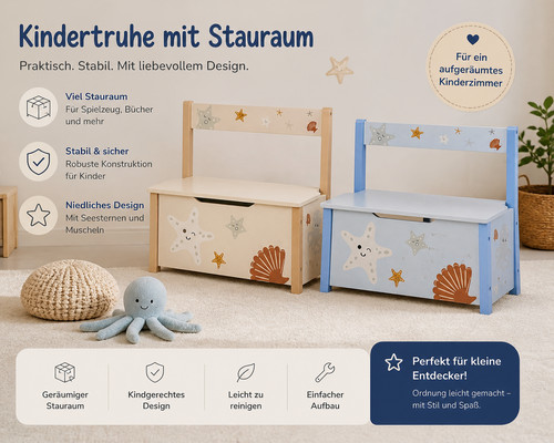 Truhenbank spielzeugtruhe mit - spielzeugtruhe,