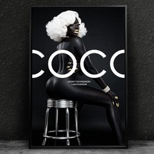 ✅ WANDBILD LUXUS COCO FRAU