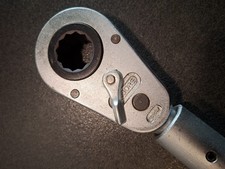 Gedore Umschaltknarre 4127 mit Einsatzring -Wechselring 27 mm UD == NEUWERTIG ==