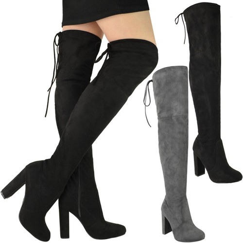 Damen stretch overknee - damen, overknee-stiefel