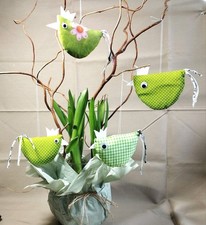 4x Osterhühner Stoff