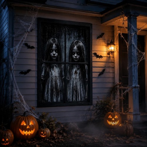 Halloween deko fensterbild - halloween,