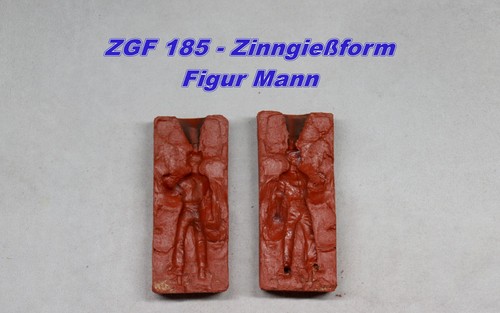 Zinngießform zinnfigur mann - zinngießform,
