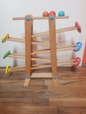 Große Holz-Kugelbahn mit 5