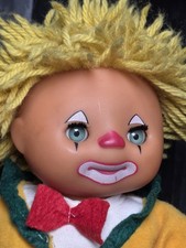  DDR VEB Biggi Waltershasen Vintage  Puppe Clown  70er  Originalkleidung Schuhe