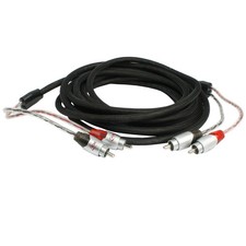 High End Audio Kupfer Cinchkabel 5 Meter Messing Kontakte Auto und Home Hifi