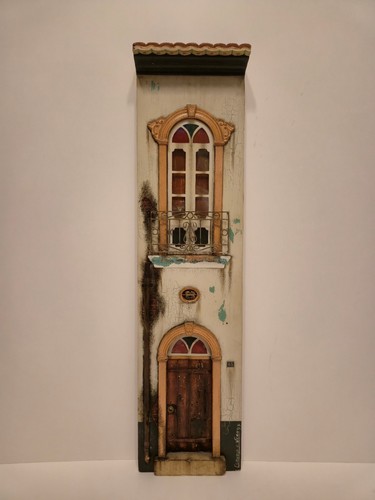 Miniatur hausfassade sizilien - hausfassade,