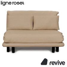 Ligne Roset Multy Stoff Zweisitzer Beige manuelle Funktion Schlafsofa Couch