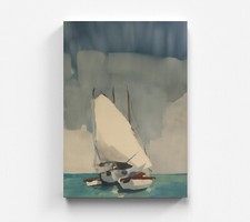 Wandbild Meer Farbig Schiffe