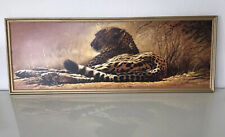 Leoparden Bild mit Rahmen
