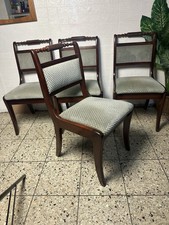 Englische Stilmöbel Heldense Set von 4 Esstisch Stuhl Stühle Mahagoni