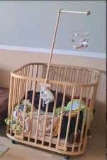 Babybay maxi Beistellbett, Buche, massiv, natur 