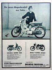 Honda Super Cup C 100, Benly  CB 92   originale Werbung aus 1960