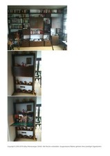 Hochwertige Omnia  Anbauwand mit Vitrinenschrank Wohnwand mit zusätzichen Regal