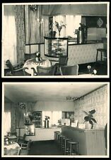 2x Cafe Bistro Eiscafe - 1960er - Einrichtung - Foto 10x7cm