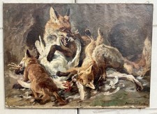Gemälde Füchse im