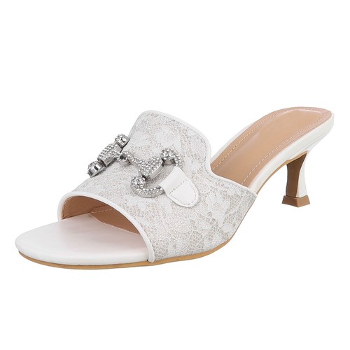 Damen mules mit - damen, strass