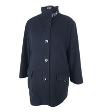 Marcona Mantel Woll Cashmere 42 Wollmantel Luxusmantel Schwarz *TOP*