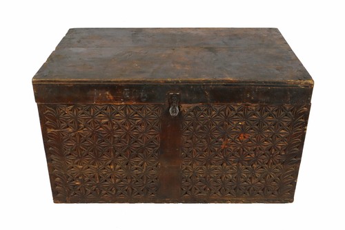 Antique treasure dowry chest - antique,
