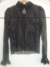 TOLLE ZARA BLUSE L SCHWARZ