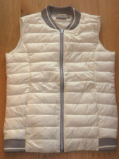 Damen Weste REITWESTE Blue Motion, creme m.Bündchen, Gr. 38, wie fake down, NEU!