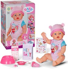 BABY born Emma, Babypuppe mit 10 Funktionen und Accessoires, für Kinder ab 3