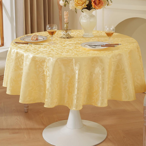 Tischdecke abwaschbar rund - abwaschbar,,