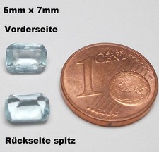 2 x Schmucksteine Aquamarin