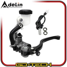 RADIAL BREMSPUMPE HINTEN HYDRAULISCHE KUPPLUNG 16x18mm MOTORRAD SCOOTER grau SX