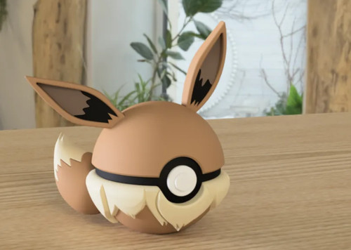 Evoli pokéball figur - 3d, –